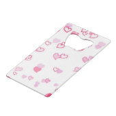 hart creditkaart flessenopener (Achterkant Gekanteld)