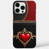 Hart - Crimson Affection Leather Sleeve! Case-Mate iPhone Case (Achterkant)