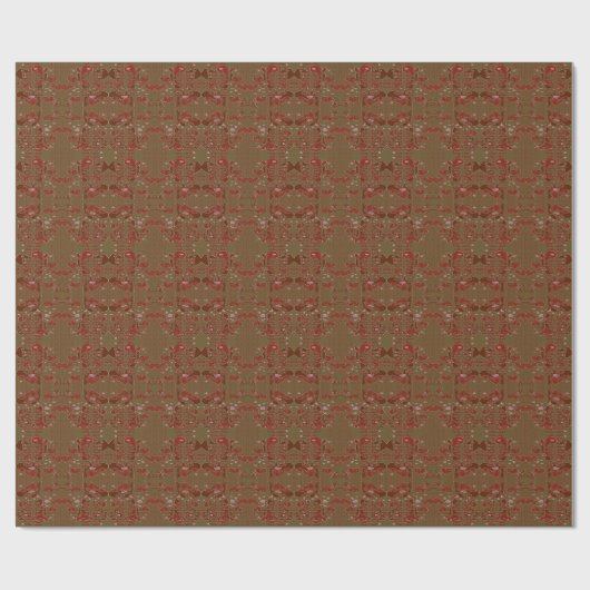 Hart Cupbloemen Cadeaupapier (Vlak)