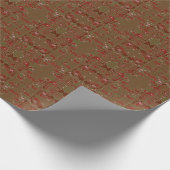 Hart Cupbloemen Cadeaupapier (Hoek)