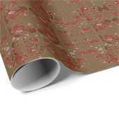 Hart Cupbloemen Cadeaupapier (Rol Hoek)