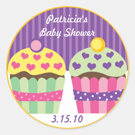 Hart Cupcakes Label (Voorkant)
