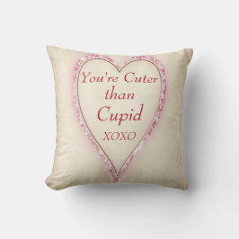Hart "CUTER THAN CUPID" Kussen