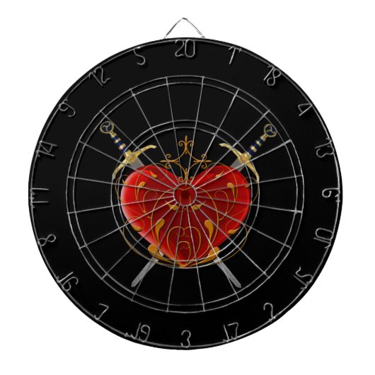 Hart & Daggers Dart Board Dartbord (Voorkant)