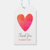  hart Dank je Cadeaulabel (Voorkant)