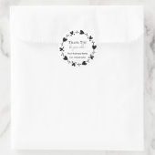 Hart | Dank je voor je bestelling Ronde Sticker (Tas)
