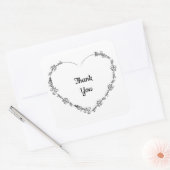 Hart dank u stickers of envelop afdichtingen (Envelop)