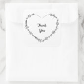 Hart dank u stickers of envelop afdichtingen (Tas)