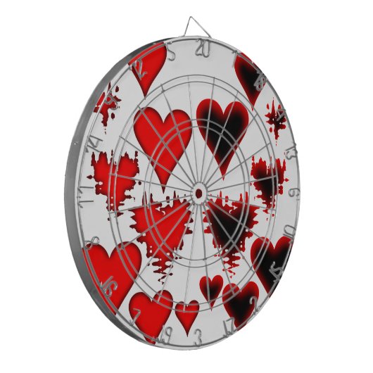 hart dartbord (Voorkant Links)