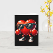 Hart dat bokstechnieken laat zien voor boksfans Va Kaart (Gele Bloem)