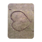 Hart dat in een boom is gekapt magneet (Verticaal)