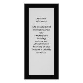 Hart dat in een boom is gekapt reclamekaart (Achterkant)