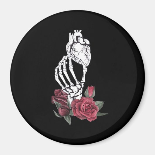 Hart De Hand Van Het Skelet Klassiek Magneet (Voorkant)