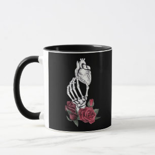 Hart De Hand Van Het Skelet Klassiek Mok