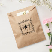 Hart Decorative Wedding Logo Seed Packets Wedding Bedankzakje (Gezegeld)