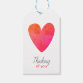  hart Denk aan je Gift Labels Cadeaulabel (Voorkant)