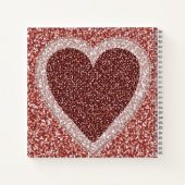 Hart design cover notitieboek (Achterkant)