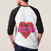 Hart design logo met velentines dag slogan t-shirt (Achterkant)