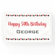 Hart Diamond Spade Club Casino Verjaardag