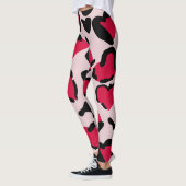 Hart Dierlijke print Leggings (Links)