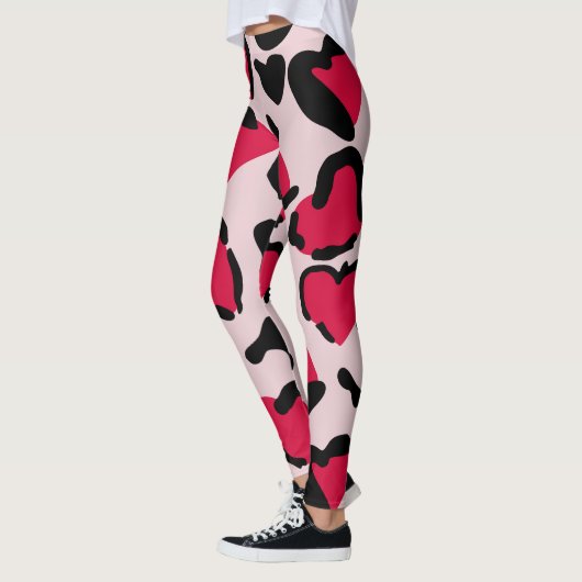 Hart Dierlijke print Leggings (Links)