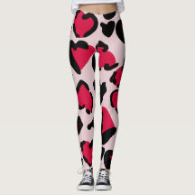 Hart Dierlijke print Leggings