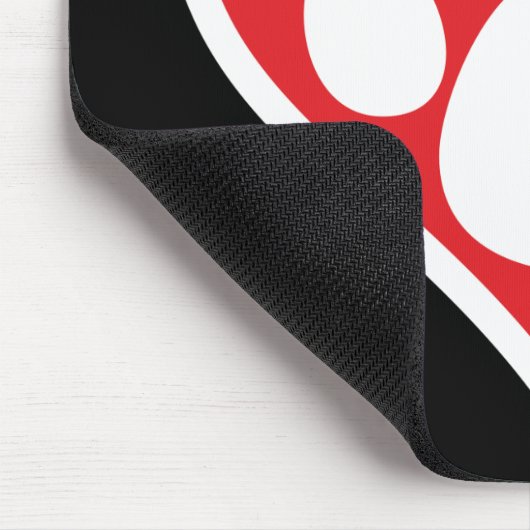 Hart Dog Paw (Donker) Muismat (Hoek)