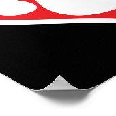 Hart Dog Paw (Donker) Poster (Hoek)