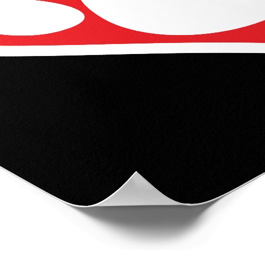 Hart Dog Paw (Donker) Poster (Hoek)