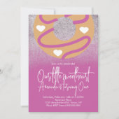 Hart Donuts Nep Glitter Valentijnsdag Kaart (Voorkant)