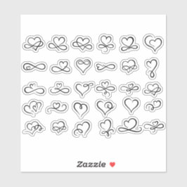Hart Doodles Esthetisch Scrapbook Ambachtelijke St Sticker