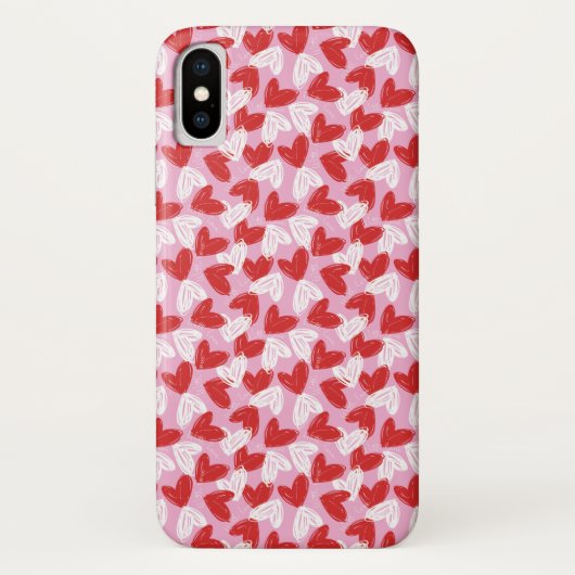 Hart Doodles-telefoongevallen Case-Mate iPhone Case (Achterkant)
