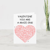 Hart doolhof - Valentijnsdag kaart (Voorkant)
