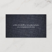 Hart Draad Naald | Denim Materiaal Visitekaartje (Achterkant)