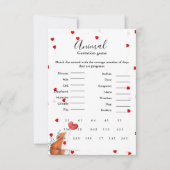 Hart Dracht spel baby shower spel Kaart (Voorkant)