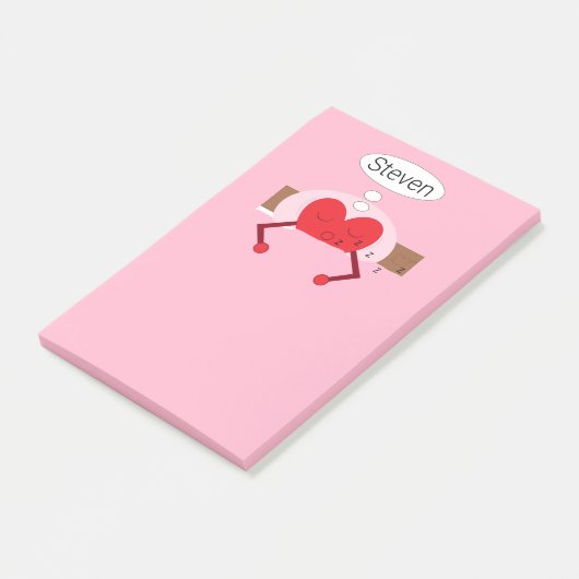 Hart Dreams Shades of Pink Post-it® Notes (Schuin)