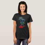 Hart Dripped Brave Blue 13s overeenkomend T-shirt (Voorkant volledig)