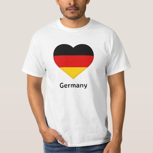 Hart - Duitse vlag T-shirt (Voorkant)