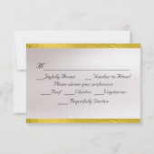 Hart, Duiven & Lint - Marine/Goud RSVP Kaartje (Achterkant)