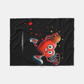 Hart Dunking Valentijnsdag Basketbal Kinderen  Fleece Deken (Voorkant (Horizontaal))