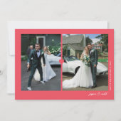 Hart Duo Rode Valentijnsdag Fotokaart Feestdagenkaart (Voorkant)