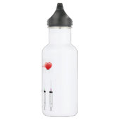 Hart ECG-monitor met stethoscoop en spuiten Waterfles (Rechts)