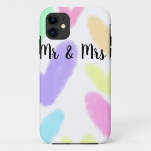 Hart eenvoudige minimale tekst stijl bruiloft Mijn Case-Mate iPhone Case