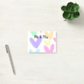 Hart eenvoudige minimale tekst stijl bruiloft Mijn Post-it® Notes (Kantoor)