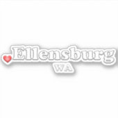 Hart Ellensburg WA Sticker (Voorkant)