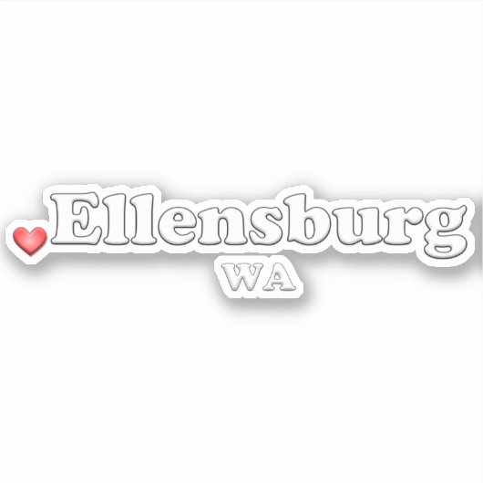 Hart Ellensburg WA Sticker (Voorkant)