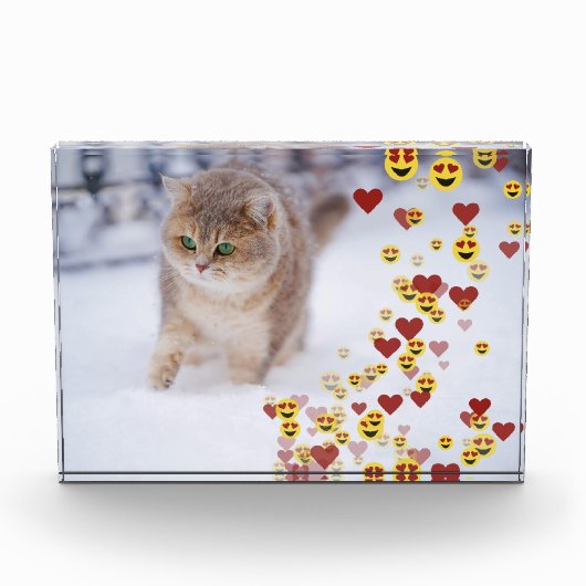 Hart Emoji Foto Blok (Voorkant)