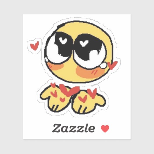 Hart emoji grappige reactie internet meme Sticker (Vel)