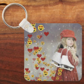 Hart Emoji Sleutelhanger (Voorkant)