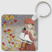 Hart Emoji Sleutelhanger (Achterkant)
